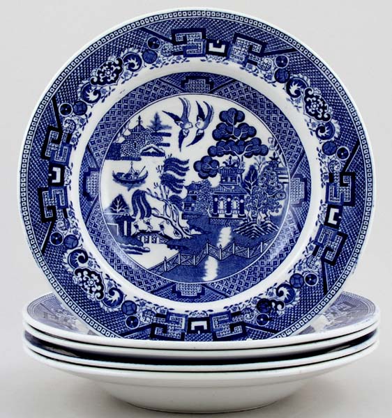 Dessert or Small Soup Plates set of 5 c1900